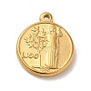 304 Stainless Steel Pendants STAS-L022-267G-1