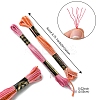 12 Skeins 12 Colors 6-Ply Polyester Embroidery Floss OCOR-FS0001-01A-02-4