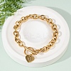Golden 304 Stainless Steel Charm Bracelets LS-NJEW-K284-01G-M-1