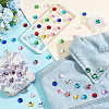 120Pcs 10 Colors Cone Shape Sew on Rhinestones GLAA-GA0001-57A-4