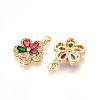 Brass Micro Pave Cubic Zirconia Pendants LS-KK-N257-34G-2