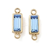 Birthstone 304 Stainless Steel Rhinestone Connector Charms STAS-L022-576G-09-1