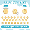 26Pcs 26 Styles Stainless Steel Beads STAS-PH0006-99G-2