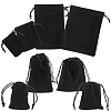 40Pcs 4 Style Rectangle Velvet Pouches TP-CN0001-02-1