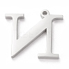 Tarnish Resistant 304 Stainless Steel Letter Pendant Rhinestone Settings LS-STAS-J028-01N-2