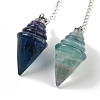 Natural Fluorite Pointed Dowsing Pendulums G-K338-13P-05-2
