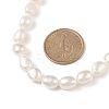 Natural Baroque Keshi Pearl Beaded Necklace with 304 Stainless Steel Clasp for Women NJEW-JN04083-3