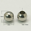 Tarnish Resistant 202 Stainless Steel Beads STAS-G011-1-1