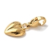 Heart 304 Stainless Steel Pendant Decorations STAS-G352-10G-2