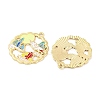 Rack Plating Alloy Pendants FIND-M020-06G-01-2