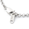 Tarnish Resistant 304 Stainless Steel Rolo Chain Bracelets BJEW-JB06447-01-5