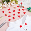 20Pcs Resin Heart Badge for Backpack Clothes HEAR-PH0001-02A-4
