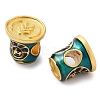 Alloy Enamel European Beads ENAM-M008-09G-02-2