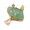 Natural Green Aventurine Carved Pendants GG-CBA5963-03D-2