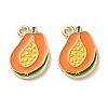Fruit Alloy Enamel Charms PALLOY-S058-01LG-30-1