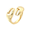 Brass Cuff Rings for Women LS-RJEW-F184-08F-G-2