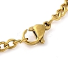 304 Stainlessa Steel Curb Chain Pendant Necklaces LS-NJEW-H034-04G-3