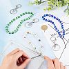 3Pcs 3 Style Glass Pearl & Lampwork & Glass Seed Beads Mobile Straps KEYC-OC0001-19-3