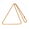 304 Stainless Steel Cable Chains Necklaces NJEW-M151-02G-2