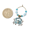 Sea Animal Alloy Wine Glass Charms AJEW-JO00259-4