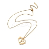 PVD Vacuum Plating 201 Stainless Steel Pendant Necklaces NJEW-R267-02P-G-2