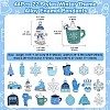 44Pcs 22 Styles Winter Theme Alloy Enamel Pendants ENAM-CJ0006-42-2