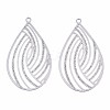 Non-Tarnish 304 Stainless Steel Filigree Pendants X-STAS-T057-06P-1