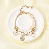 Alloy Enamel European Beads Charm Bracelets BJEW-F495-03G-1