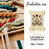 14Pcs 14 Style Plywood Thread Winding Boards WOOD-WH0060-06-2