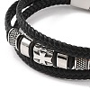 Braided Microfiber Leather Multi-strand Bracelets BJEW-B096-04B-2