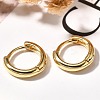 Rack Plating Ring Brass Hoop Earrings for Women EJEW-C125-09G-2