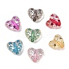Spray Painted Transparent Acrylic Beads OACR-H054-03-1