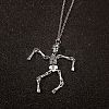 Punk Style Skeleton Skull Alloy Pendant Necklaces WH-WGF5A97-01-2