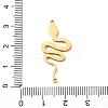 304 Stainless Steel Enamel Snake Links Connector Charms STAS-F367-06G-3