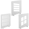 3Pcs 3 Styles HDF High Fiber Density Board Reflection Display Board AJEW-CN0002-89C-1