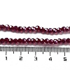 Electroplate Transparent Glass Beads Strands LS-EGLA-A035-T3mm-A02-4