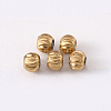 201 Stainless Steel Corrugated Beads LS-X-STAS-S103-17A-G-1