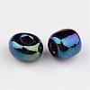 6/0 Electroplated Iris Round Glass Seed Beads X-SEED-A009-4mm-604-2