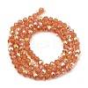 Baking Paint Transparent Glass Beads Strands DGLA-A034-J6mm-B-3