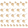 30Pcs 304 Stainless Steel Stud Earring Findings STAS-UN0044-58-1