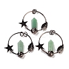 Natural Green Aventurine Faceted Pointed Bullet Big Pendants G-A221-01D-1