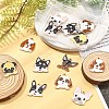 14Pcs 7 Styles Animal Puppy Alloy Enamel Pendants FIND-FS0004-13-7