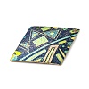 Geometric Alloy Sheet Printed Pendant Earrings Accessories PALLOY-E139-01G-11-2