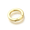 Rack Plating Ring Brass Spring Gate Rings KK-Z086-54G-05-2