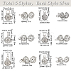 12Pcs 6 Styles Brass Cage Pendants KK-SC0004-28-2