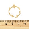 Flower Brass Cuff Rings for Women RJEW-B119-07G-5