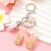 Resin & Acrylic & Faux Suede Tassel Keychain KEYC-YW00123-14-1