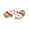 Christmas Alloy Enamel Pendants ENAM-M053-10G-2