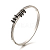 304 Stainless Steel Hinged Enamel Bangles for Women BJEW-F474-39P-4
