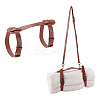 2Pcs 2 Styles PU Leather Blanket Strap AJEW-NB0007-82-1